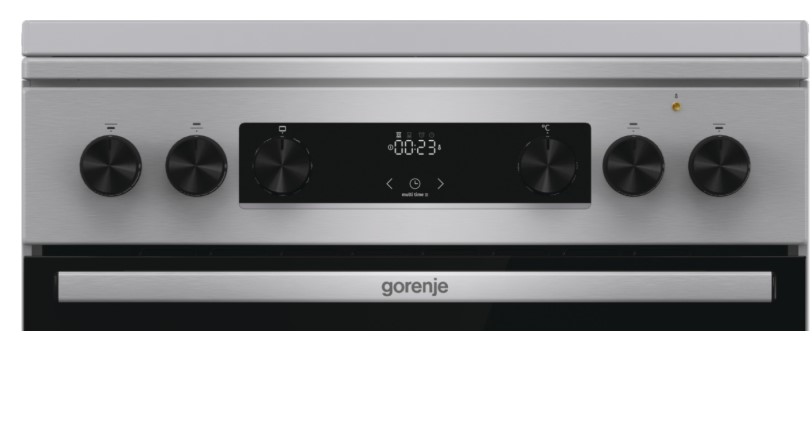 Gorenje GKS6C71XF kombinált tűzhely, 71L, fém dísztető, 60x60x85 cm, inox 