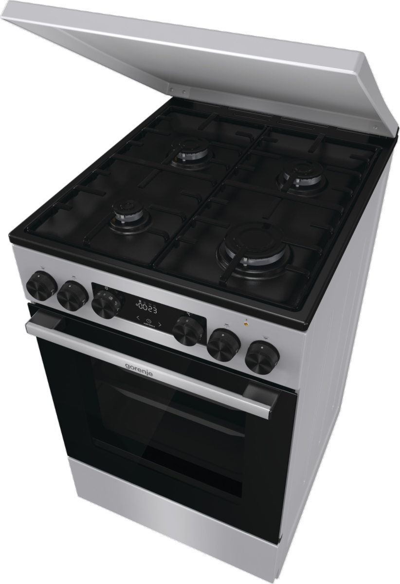 Gorenje GK5C63SH kombinált tűzhely, 70L, fém dísztető, 50x59.4x85 cm, szürke szín 
