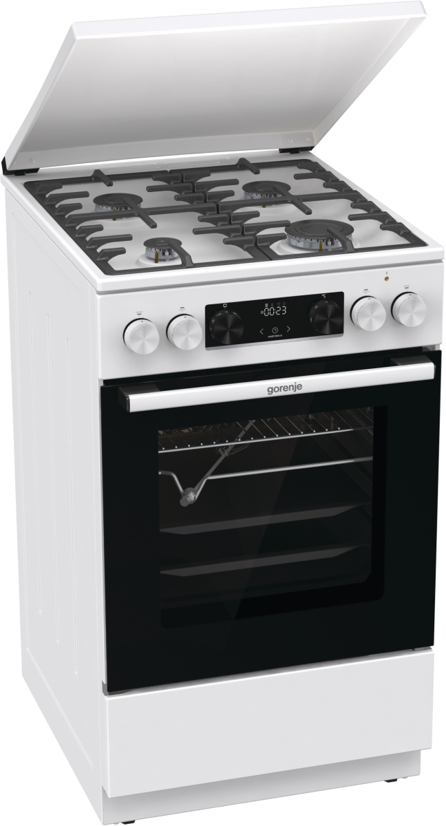 Gorenje GKS5C72WF kombinált tűzhely, 70L, fém dísztető, 50x59.4x85 cm 