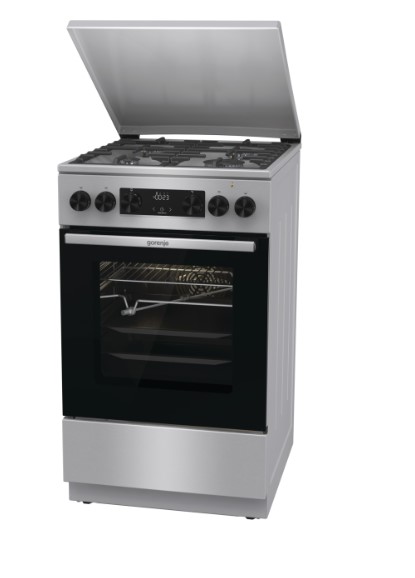 Gorenje GKS5C71XF kombinált tűzhely, 70L, fém dísztető, 50x59.4x85 cm, inox 