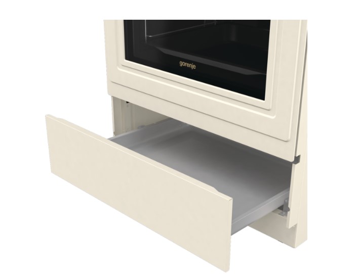 Gorenje GKS6C71CLI kombinált tűzhely, 71L, 60x60x85 cm, bézs szín 