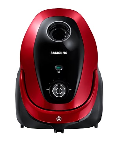 Samsung VC07M25E0WR/GE porzsákos porszívó, piros szín, 750W
