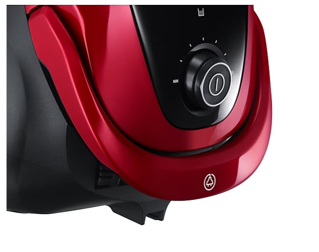 Samsung VC07M25E0WR/GE porzsákos porszívó, piros szín, 750W