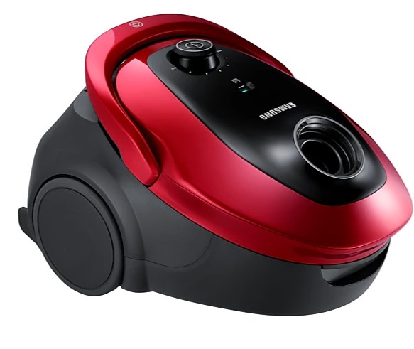 Samsung VC07M25E0WR/GE porzsákos porszívó, piros szín, 750W