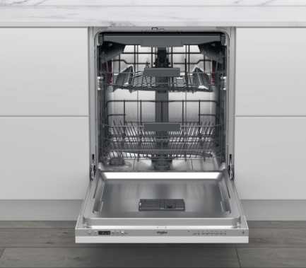 Whirlpool WIC3C26F teljesen beépíthető mosogatógép,14 terítékes,59.8x55.5x82cm, automatikus ajtónyitás