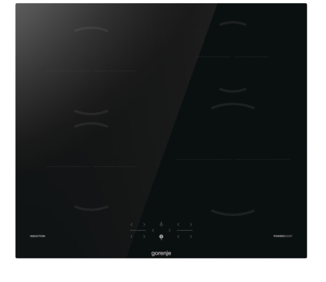 Gorenje GI601FMC 59.5cm beépíthető indukciós főzőlap,59.5x52x5.4cm,fekete,BigZone 23 cm Tökéletes megoldás a legnagyobb serpenyőkhöz