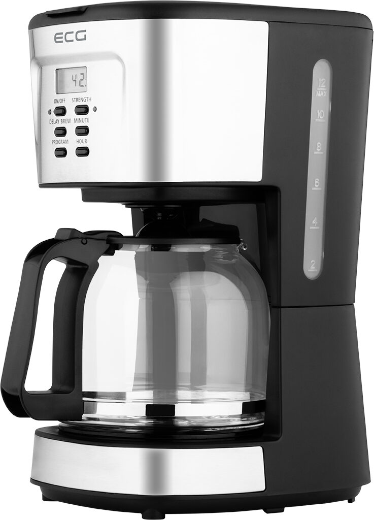 ECG KP 2125 filteres tea kávéfőző,1.5L,fekete/inox szín,900W