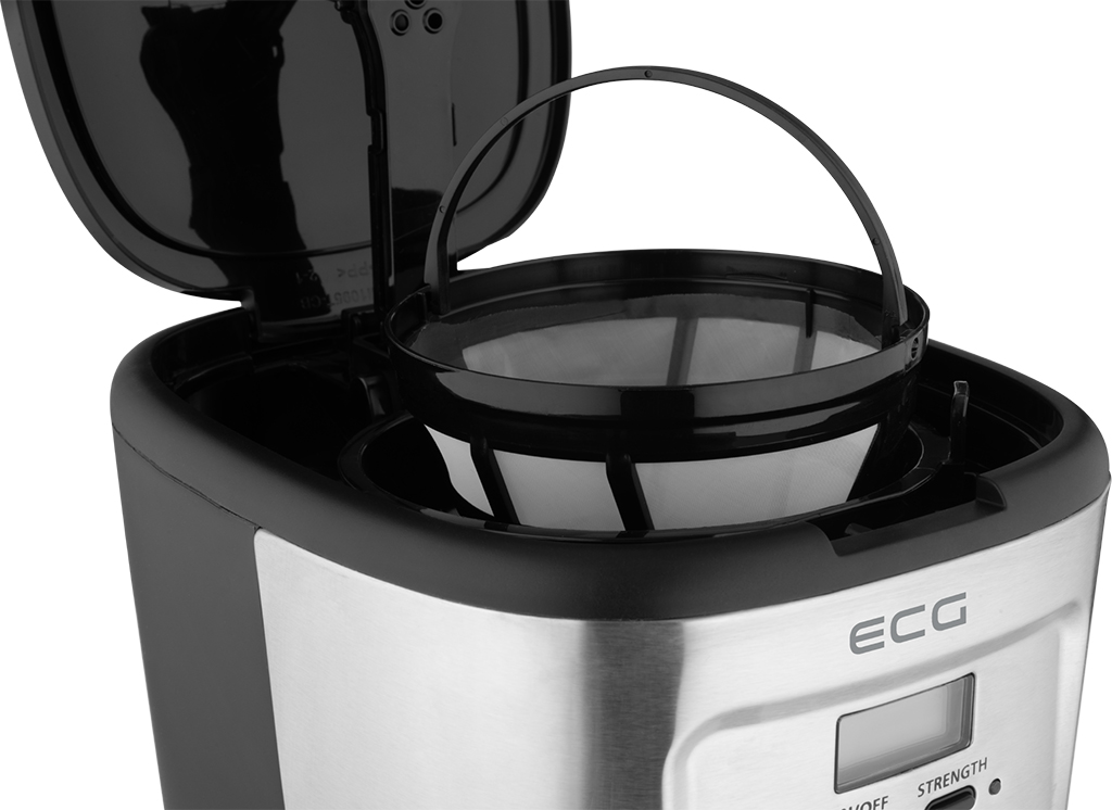 ECG KP 2125 filteres tea kávéfőző,1.5L,fekete/inox szín,900W