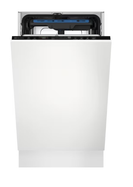 Electrolux EEM63301L teljesen beépíthető keskeny mosogatógép, inverter motor, 3kosár, automatikus ajtónyitás, 44.6x55x81.8 cm 