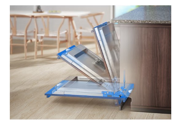 Electrolux EEM63301L teljesen beépíthető keskeny mosogatógép, inverter motor, 3kosár, automatikus ajtónyitás, 44.6x55x81.8 cm 