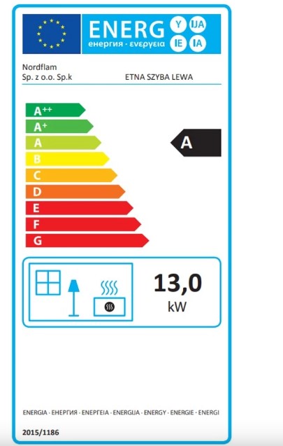 Nordflam Etna ECO öntvény kandallóbetét bal oldali üveggel 13kW