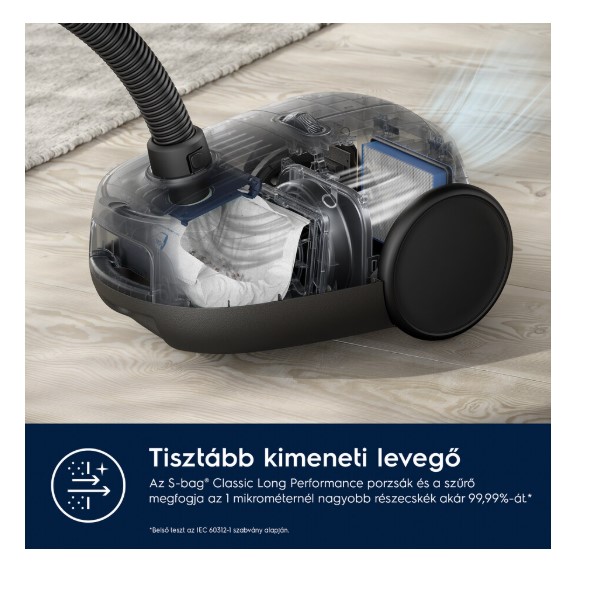 Electrolux EB61C1OG porzsákos porszívó, óceán zöld szín, 850W