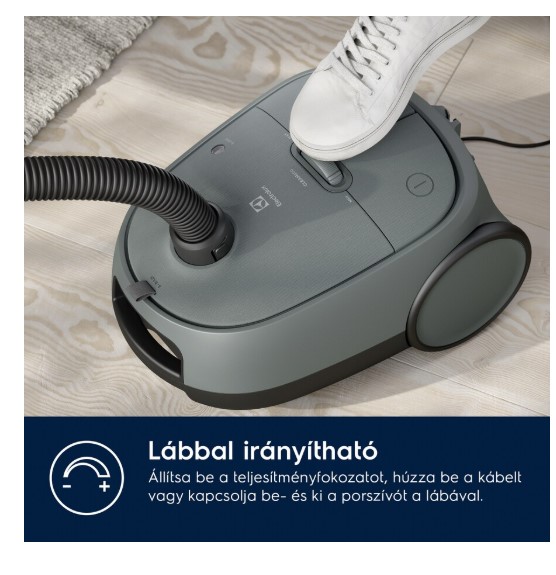 Electrolux EB61C1OG porzsákos porszívó, óceán zöld szín, 850W
