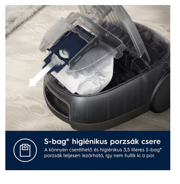 Electrolux EB61C1OG porzsákos porszívó, óceán zöld szín, 850W