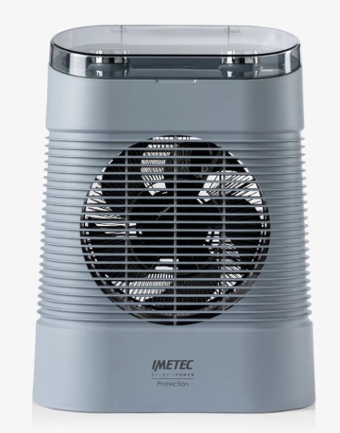 Imetec 4029 Silent Power hősugárzó,2000W,fagyás elleni védelem,időzíthető lekapcsolás,használható akár fürdőszobában is,halk működés,szürke/zöld guacamole szín 