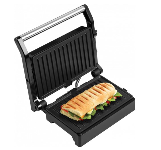 ECG S 3070 Panini Power mini grill,inox/fekete 