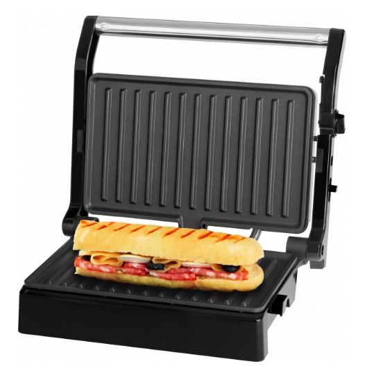 ECG S 3070 Panini Power mini grill,inox/fekete 