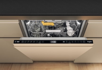 Whirlpool W8I HF58 TU teljesen beépíthető mosogatógép, 14 teríték, 3 kosár, 60cm, automatikus ajtónyitás funkció 