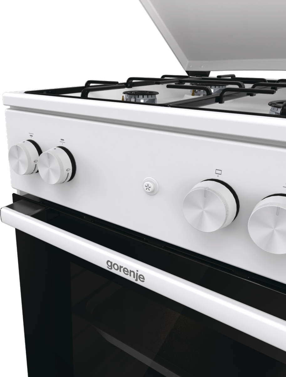 Gorenje GG5A14WJ gáztűzhely, elektromos szikragyújtás, 70L, fém dísztető, 50x59.4x85cm 