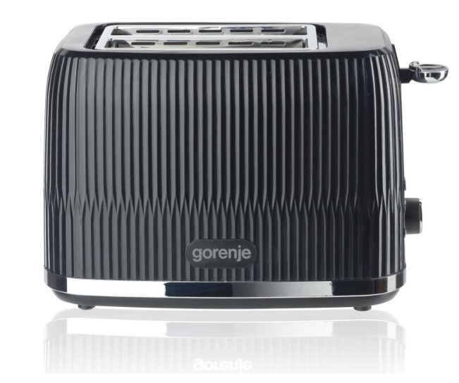 Gorenje T850DPB kenyérpirító, 2 szeletes, kicsúsztatható morzsatálcával, fekete