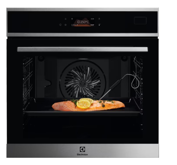Electrolux EOB8S39WX beépíthető hőlégkeveréses sütő, 70L, WIFI, 59.5x56.7x59.4 cm, inox 
