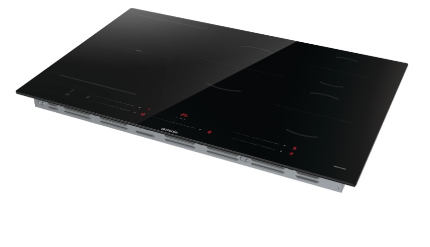 Gorenje GI8532BSCE 80cm beépíthető indukciós főzőlap,Bridge összekapcsolható főzőzónával,fekete,80x52x4.8cm,BigZone 23 cm Tökéletes megoldás a legnagyobb serpenyőkhöz