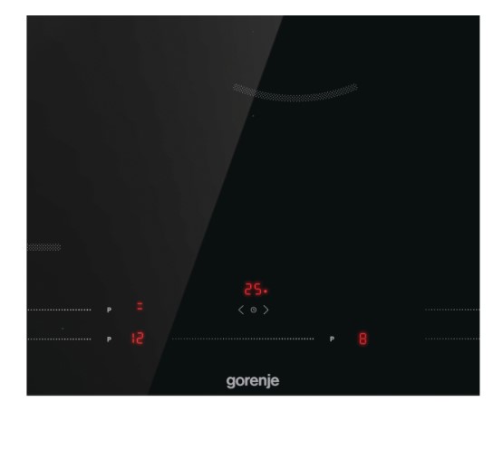 Gorenje GI8532BSCE 80cm beépíthető indukciós főzőlap,Bridge összekapcsolható főzőzónával,fekete,80x52x4.8cm,BigZone 23 cm Tökéletes megoldás a legnagyobb serpenyőkhöz