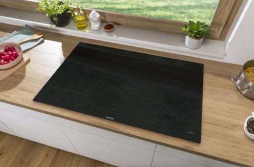 Gorenje GI8532BSCE 80cm beépíthető indukciós főzőlap,Bridge összekapcsolható főzőzónával,fekete,80x52x4.8cm,BigZone 23 cm Tökéletes megoldás a legnagyobb serpenyőkhöz
