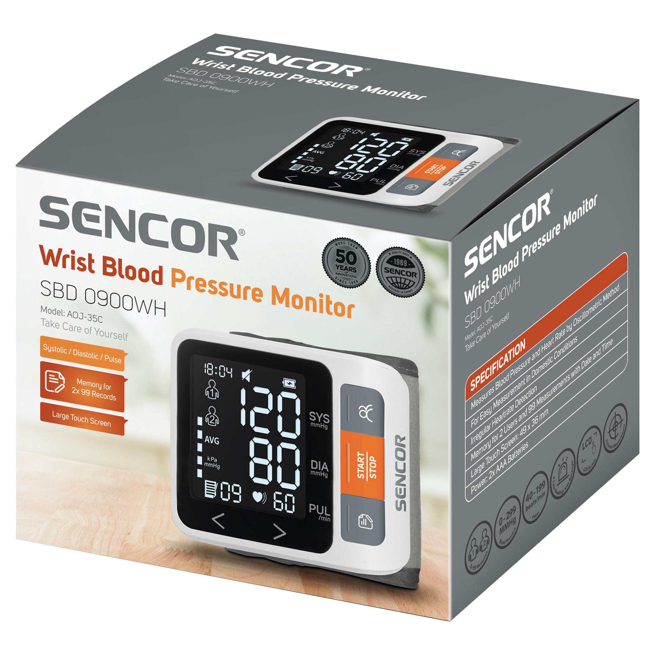 Sencor SBD 0900WH csuklós vérnyomásmérő