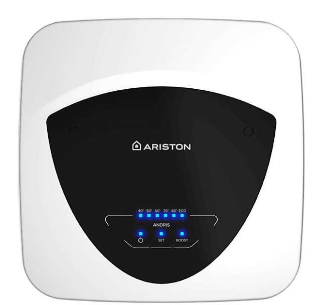 Ariston ANDRIS ELITE 10U/5 EU mosogató fölé helyezhető forróvíztároló,10L,1200W