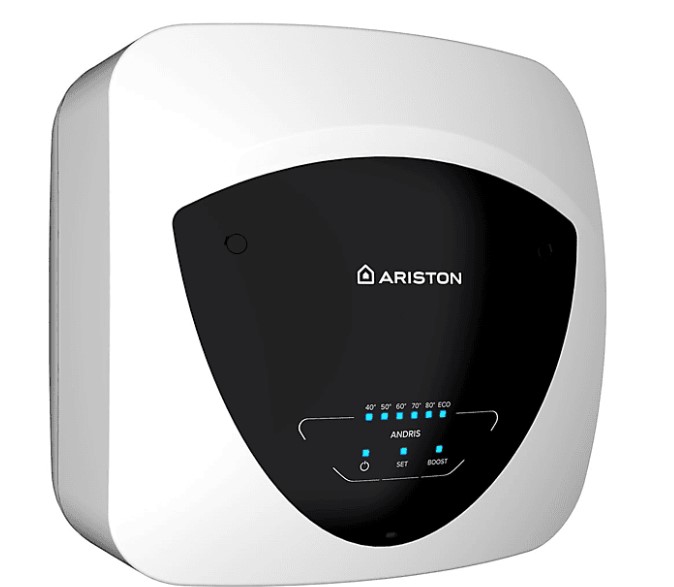 Ariston ANDRIS ELITE 10U/5 EU mosogató fölé helyezhető forróvíztároló,10L,1200W