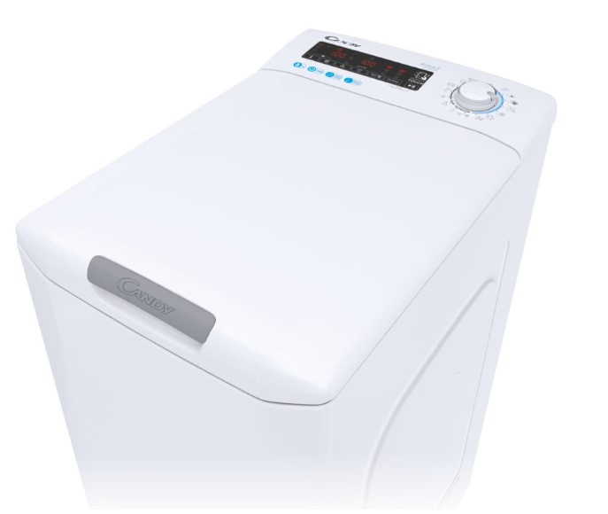 Candy CSTG 28TMV5/1-S felültöltős mosógép,8kg,inverter motor,Wifi+NFC 