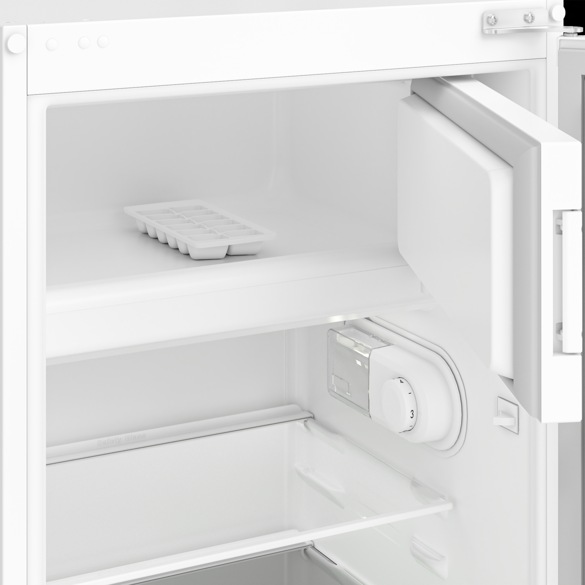 Beko BSSA210K4SN beépíthető egyajtós hűtőszekrény fagyasztóval, 121.5cm magas, 156/19L, 54x54.5x121.5 cm 