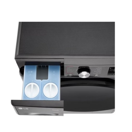 LG F4DR711S2BA mosó-szárítógép,11/6kg,TurboWash™360, AI DD™,Wifi,fekete acél szín,gőz technológia,Inverter DirectDrive motor,60x56.5x85 cm 