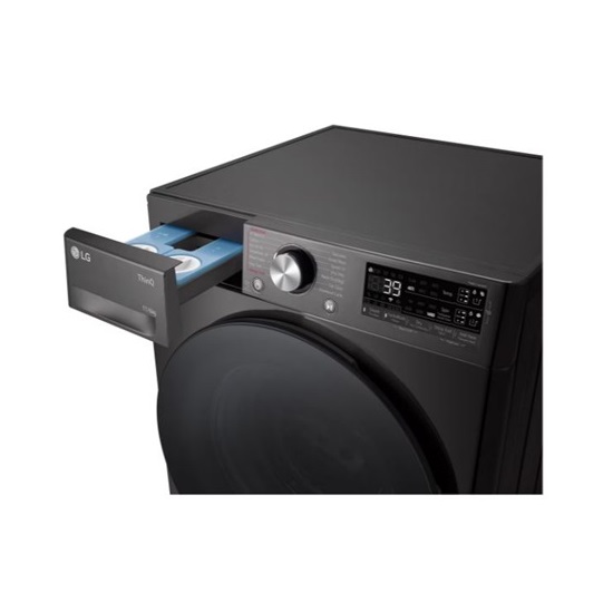 LG F4DR711S2BA mosó-szárítógép,11/6kg,TurboWash™360, AI DD™,Wifi,fekete acél szín,gőz technológia,Inverter DirectDrive motor,60x56.5x85 cm 