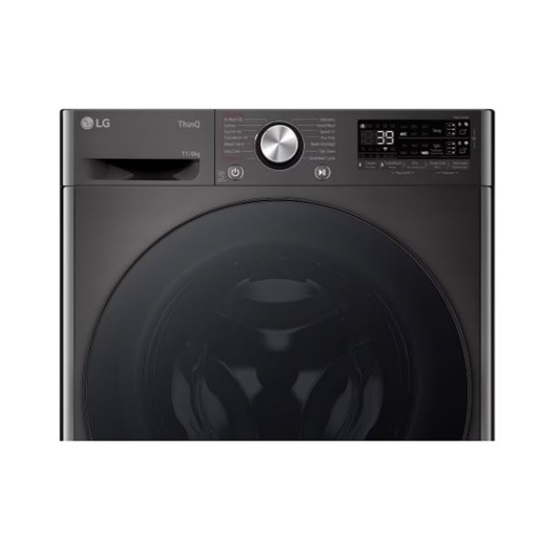 LG F4DR711S2BA mosó-szárítógép,11/6kg,TurboWash™360, AI DD™,Wifi,fekete acél szín,gőz technológia,Inverter DirectDrive motor,60x56.5x85 cm 
