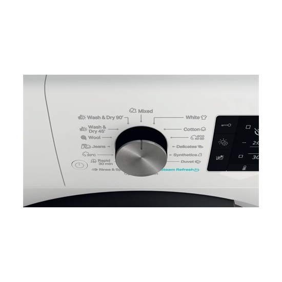 Whirlpool FFWDD 1076258 BV EU mosó-szárítógép 10/7kg, gőz, inverter motor, 59.5x60.5x85cm