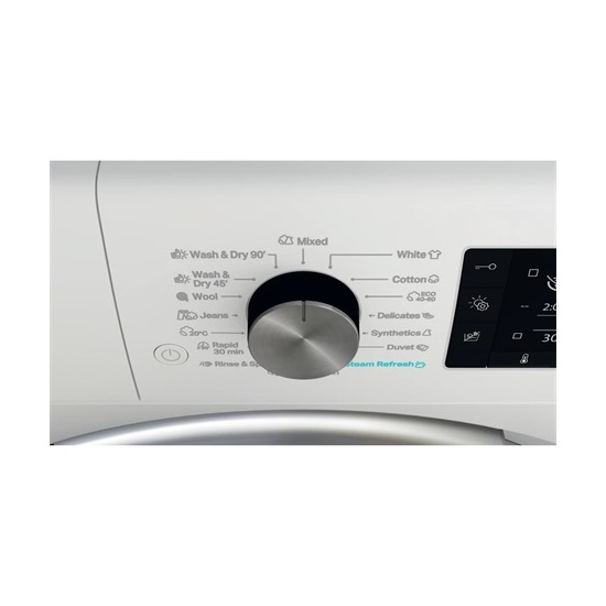 Whirlpool FFWDD 1176258 BCV EE mosó-szárítógép, 11/7kg, inverter motor, gőzfunkció, 59.5x60.5x85 cm