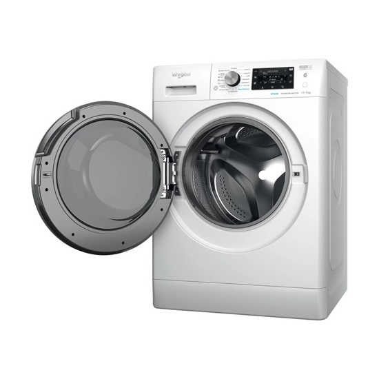 Whirlpool FFWDD 1176258 BCV EE mosó-szárítógép, 11/7kg, inverter motor, gőzfunkció, 59.5x60.5x85 cm