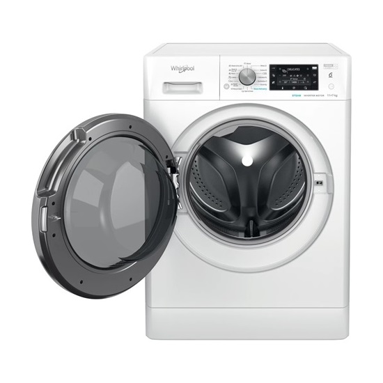 Whirlpool FFWDD 1176258 BCV EE mosó-szárítógép, 11/7kg, inverter motor, gőzfunkció, 59.5x60.5x85 cm