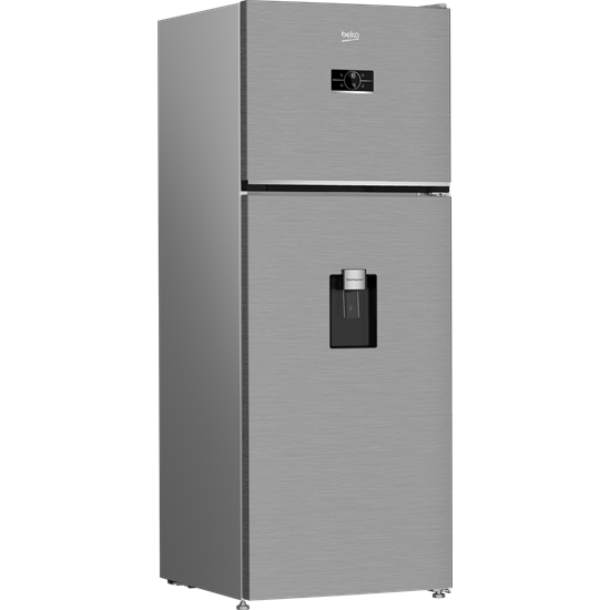 Beko B5RDNE504LDXB No Frost felülfagyasztós kombinált hűtőszekrény, 354/123L, 70x74.6x186.5 cm, csiszolt ezüst szín