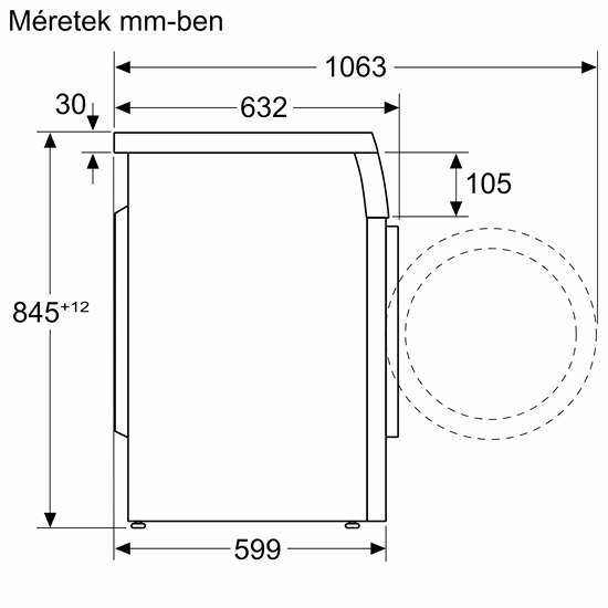 Bosch WUU28T62BY, Elöltöltős mosógép