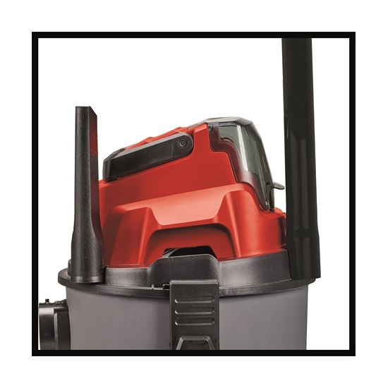 Einhell TC-VC 18/15 LI - SOLO akkus száraz és nedves porszívó, piros-szürke szín