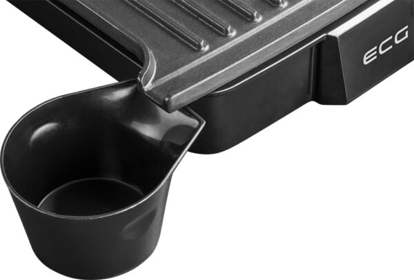 ECG KG 100 elektromos grill kontakt grill 3 üzemeltetési helyzet: grillezés, BBQ, sütés, 180°-ban kinyitható