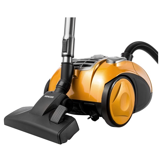 Sencor SVC900EUE3 porzsákos és porzsák nélküli porszívó,700W, fekete/sárga