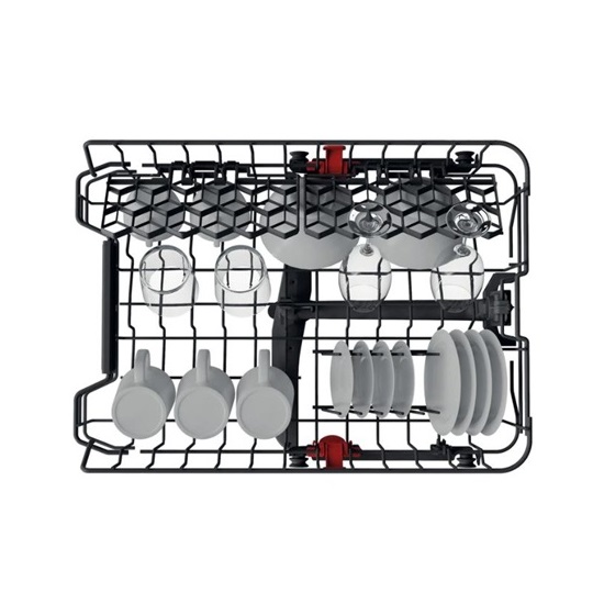Whirlpool WSBC 3M27 X beépíthető kezelőpaneles keskeny mosogatógép,10 teríték,45x55.5x82cm,inox