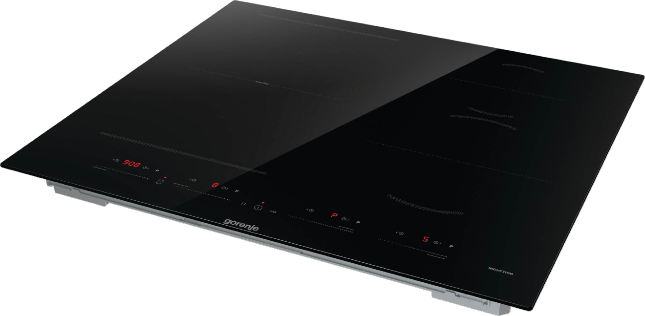 Gorenje GI6432BSCE beépíthető indukciós kerámialap Bridge összekapcsolható főzőzónával, 59x52x5.3 cm, fekete