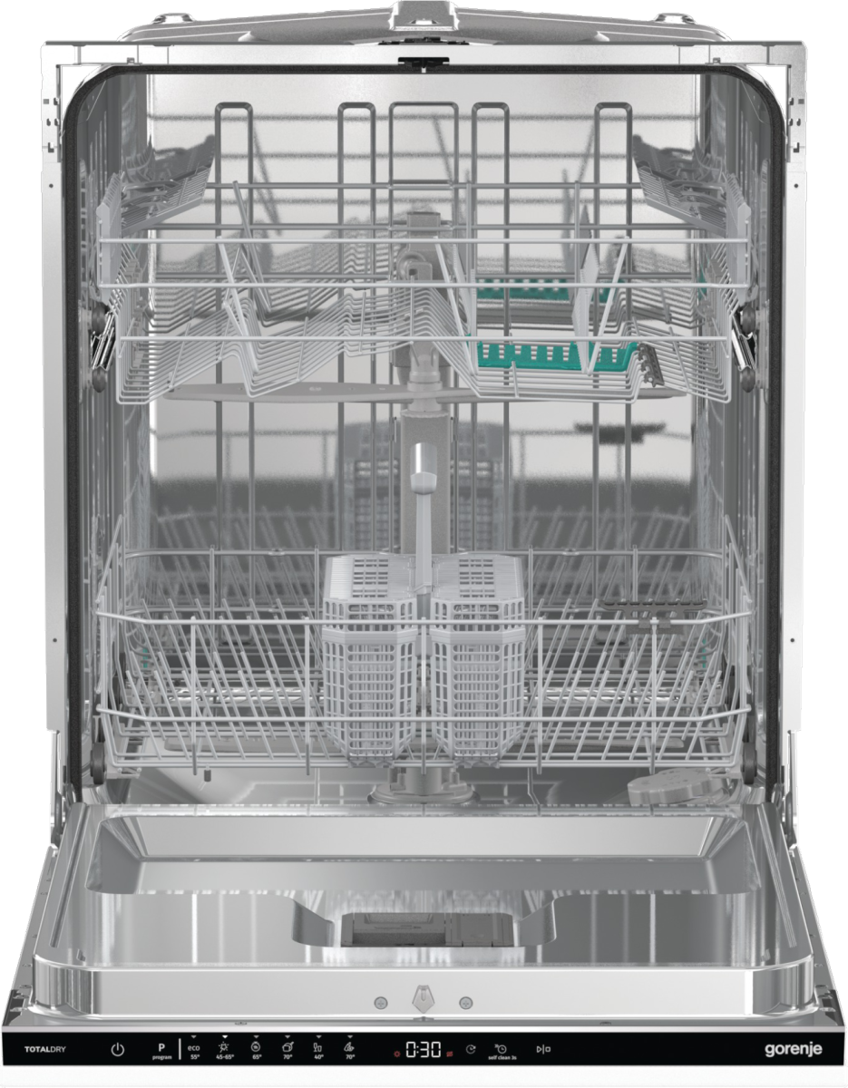 Gorenje GV642D90 teljesen beépíthető mosogatógép, 14 terítékes, automatikus ajtónyitás, 59.8x55.5x81.6 cm 