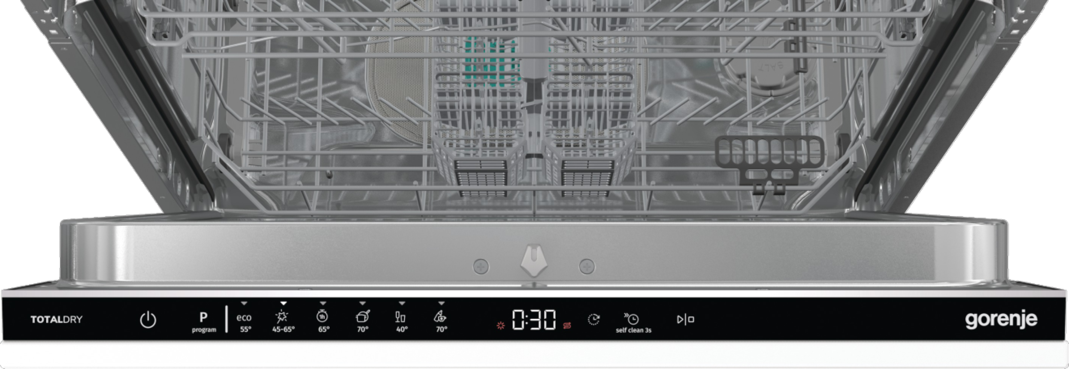 Gorenje GV642D90 teljesen beépíthető mosogatógép, 14 terítékes, automatikus ajtónyitás, 59.8x55.5x81.6 cm 