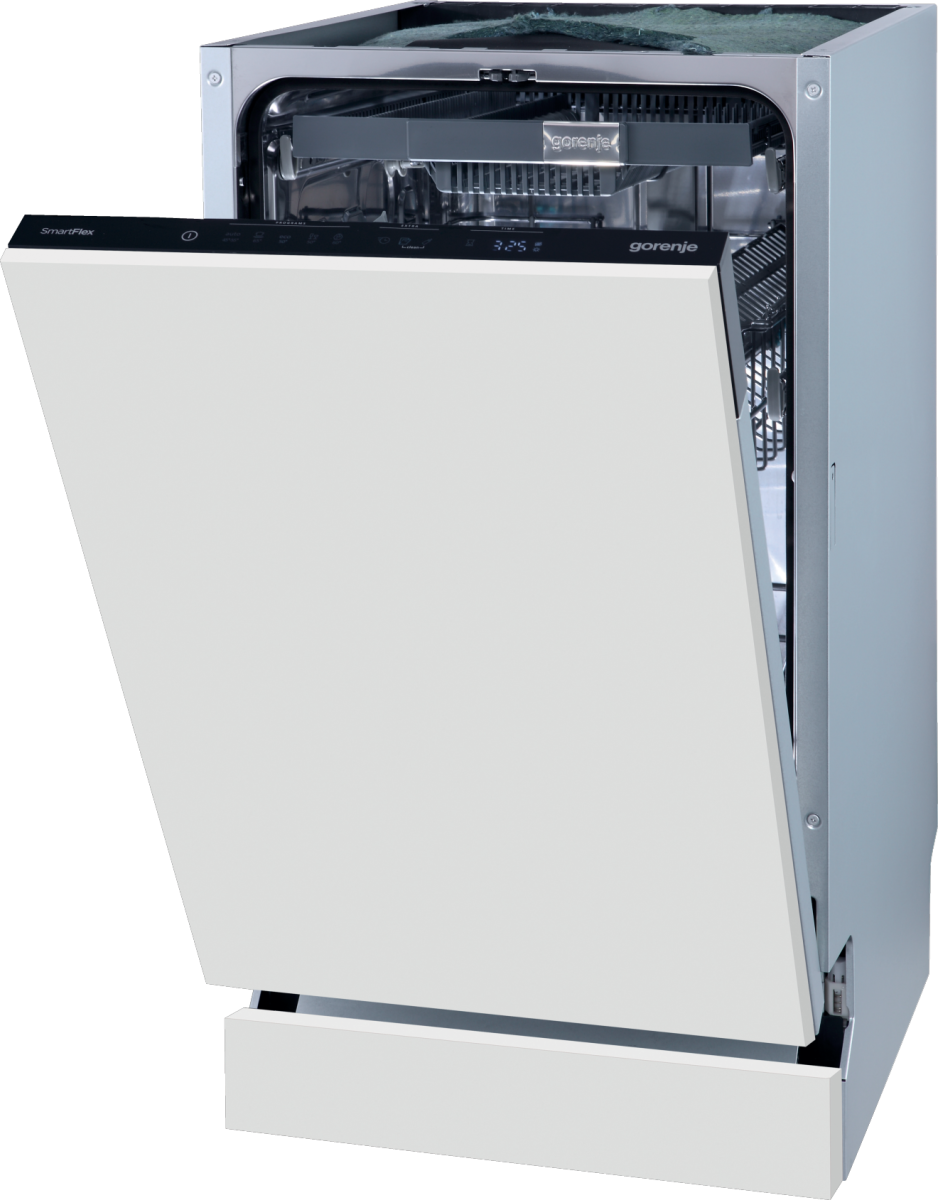 Gorenje GV541D10  teljesen beépíthető mosogatógép, 9 terítékes, inverteres Power Drive motor, automatikus ajtónyitás, 44.8x55x81.5 cm 